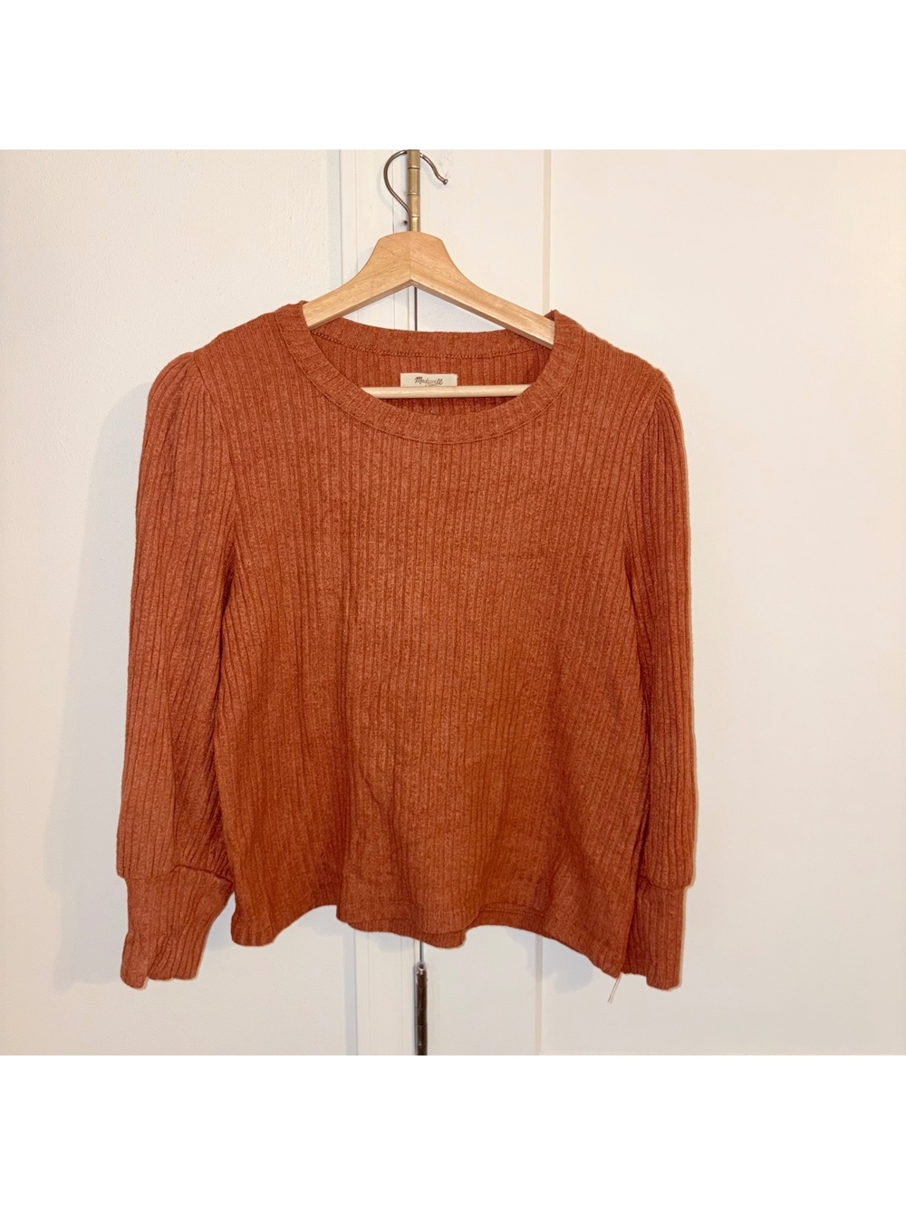 Madewell $79 Woman’s M ribbed long sleeve Fall Sweater top size M